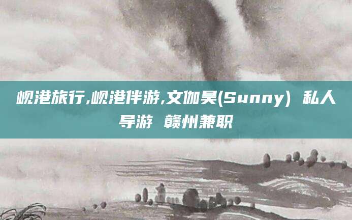 喀什岘港旅行,岘港伴游,文伽昊(Sunny) 私人导游 赣州兼职